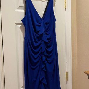 Blue Ruffle Dress by Enfocus